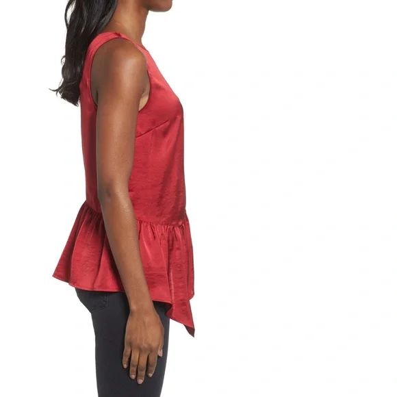 Halogen Asymmetrical Ruffle Top - Picture 3 of 8